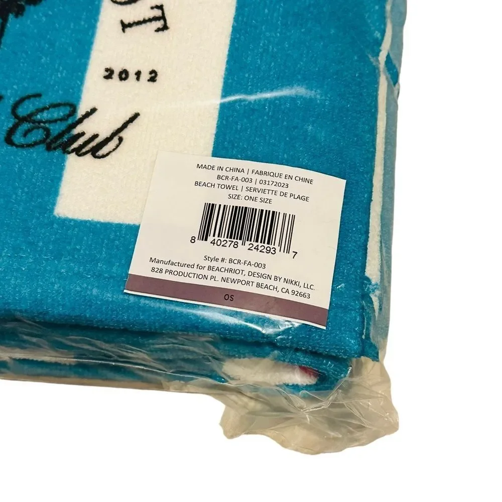 Beach Riot Pink & Blue Stripe Beach Club Towel